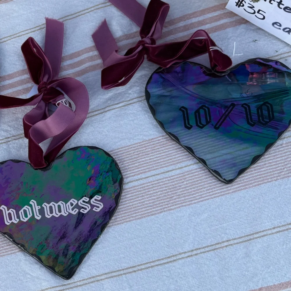 Heart message - stained glass
